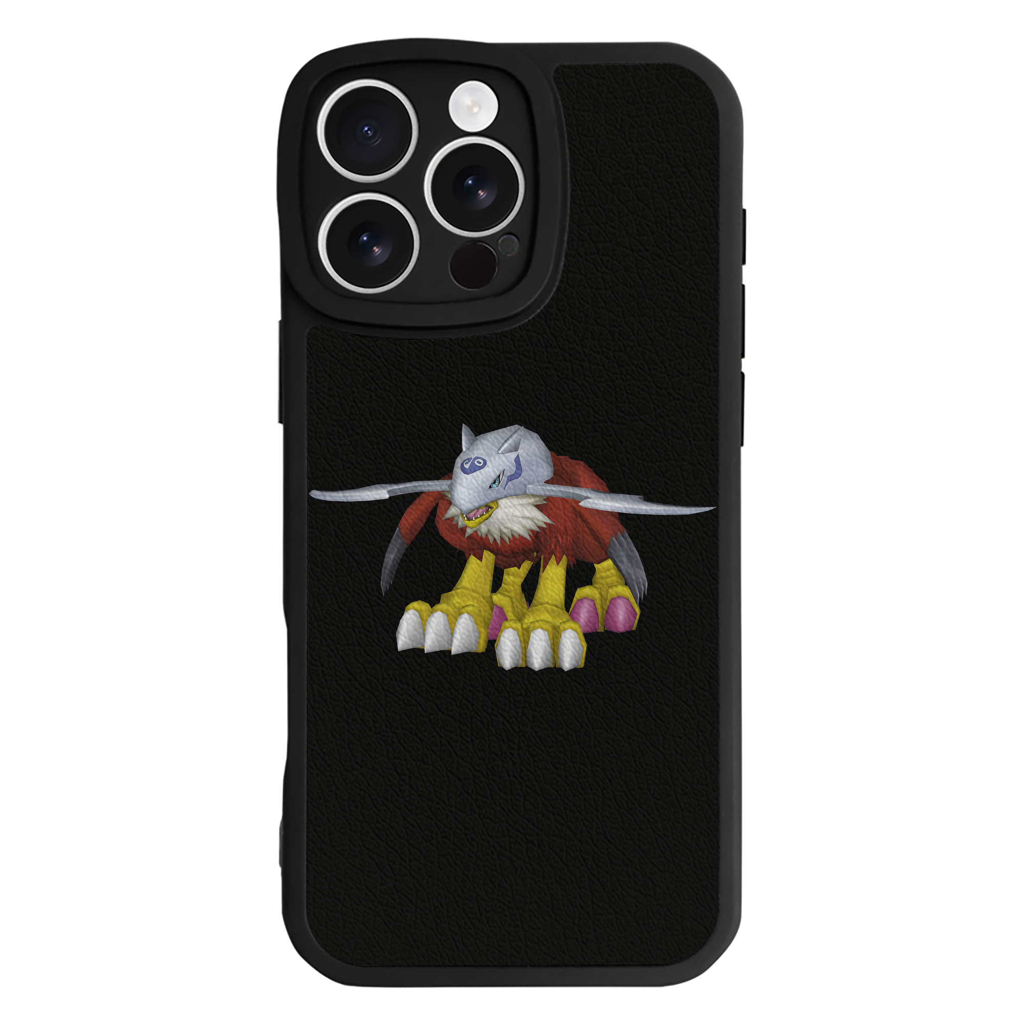 （画像用） Digimon デジタルモンスター/デジモン 【iPhone 16シリーズ対応】シリコンスマホケース（レザー調） 材質：シリコン
